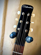 Load image into Gallery viewer, Waterslide Silvertone 'Peanut' Reissue, Rubber Bridge Conversion