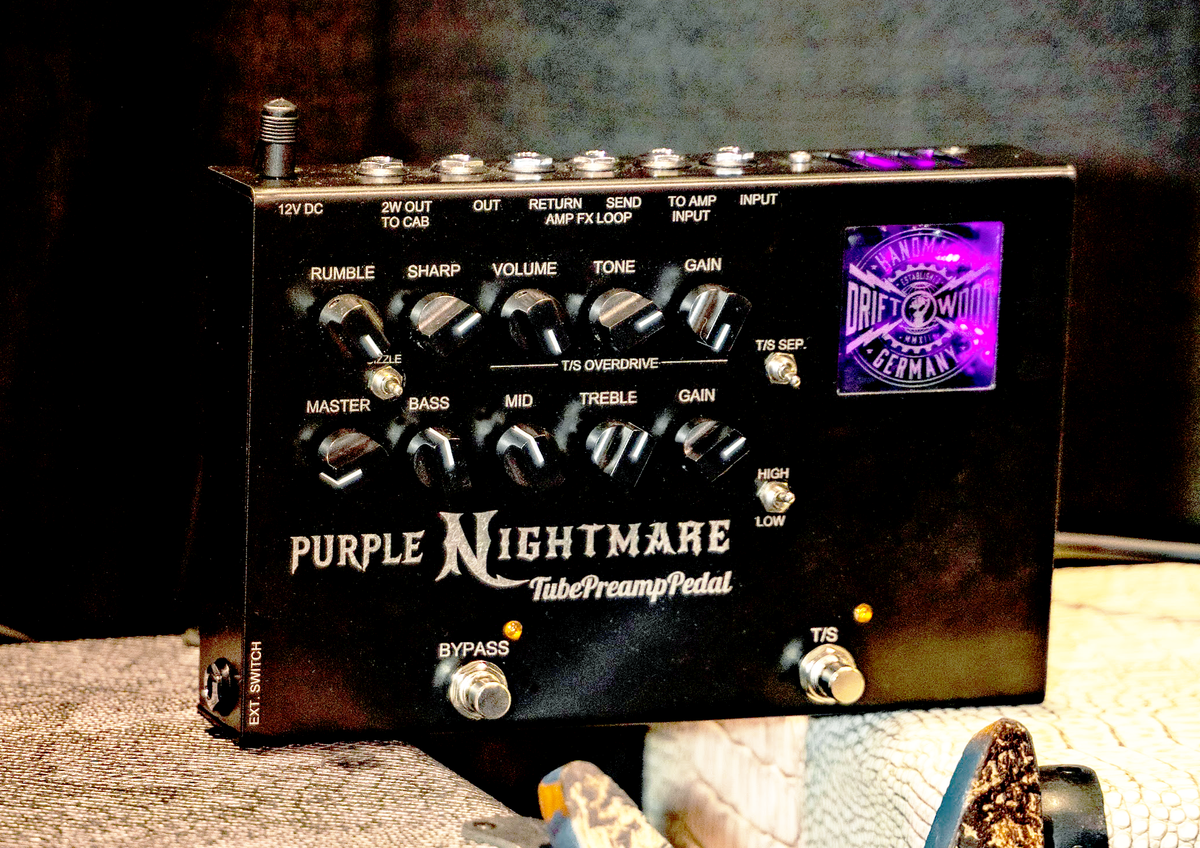 Driftwood Purple Nightmare Tube Preamp Pedal – Destroy All Guitars