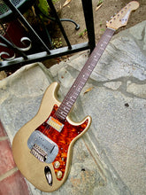 Load image into Gallery viewer, Waterslide Shoreline Gold S-Style Coodercaster