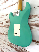 Load image into Gallery viewer, Mario Martin Seafoam Green Jeff Beck Strat
