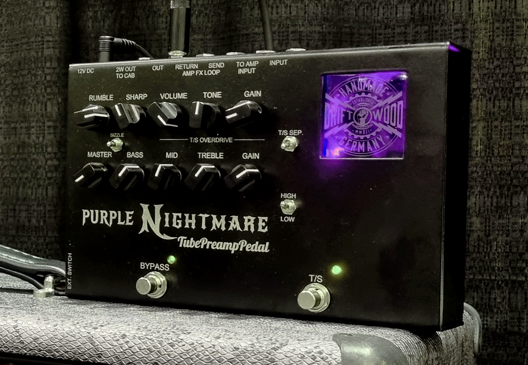 driftwood preamp pedal Driftwood Purple Nightmare Tube Preamp Pedal – Destroy All Guitars