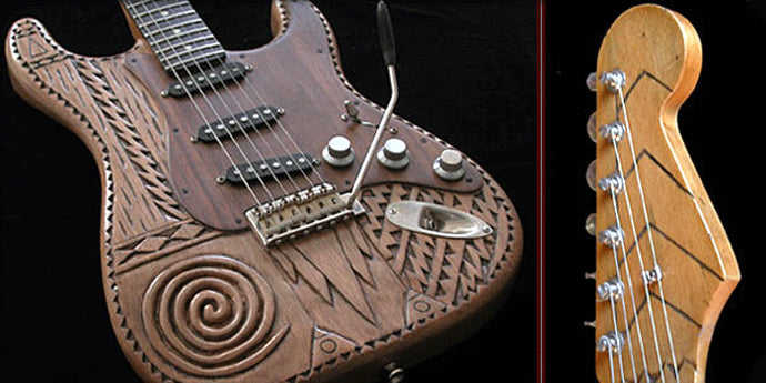 Verrilli Spiral Hand Carved Guitar
